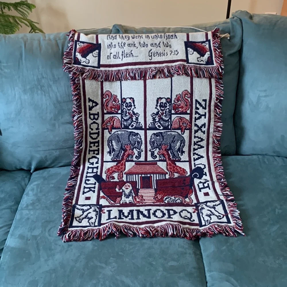 Vintage Knit Throw Wall Tapestry